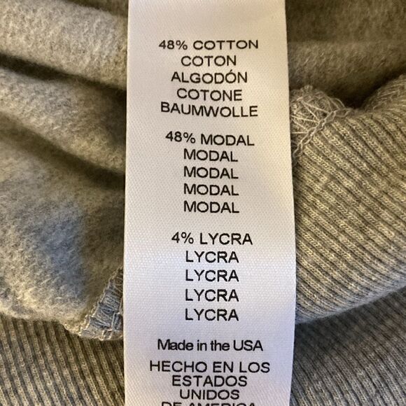 Michael Stars NWT Los Angeles Kacey Ruffle Heather Gray Sweatshirt. Size XS. - Picture 6 of 6